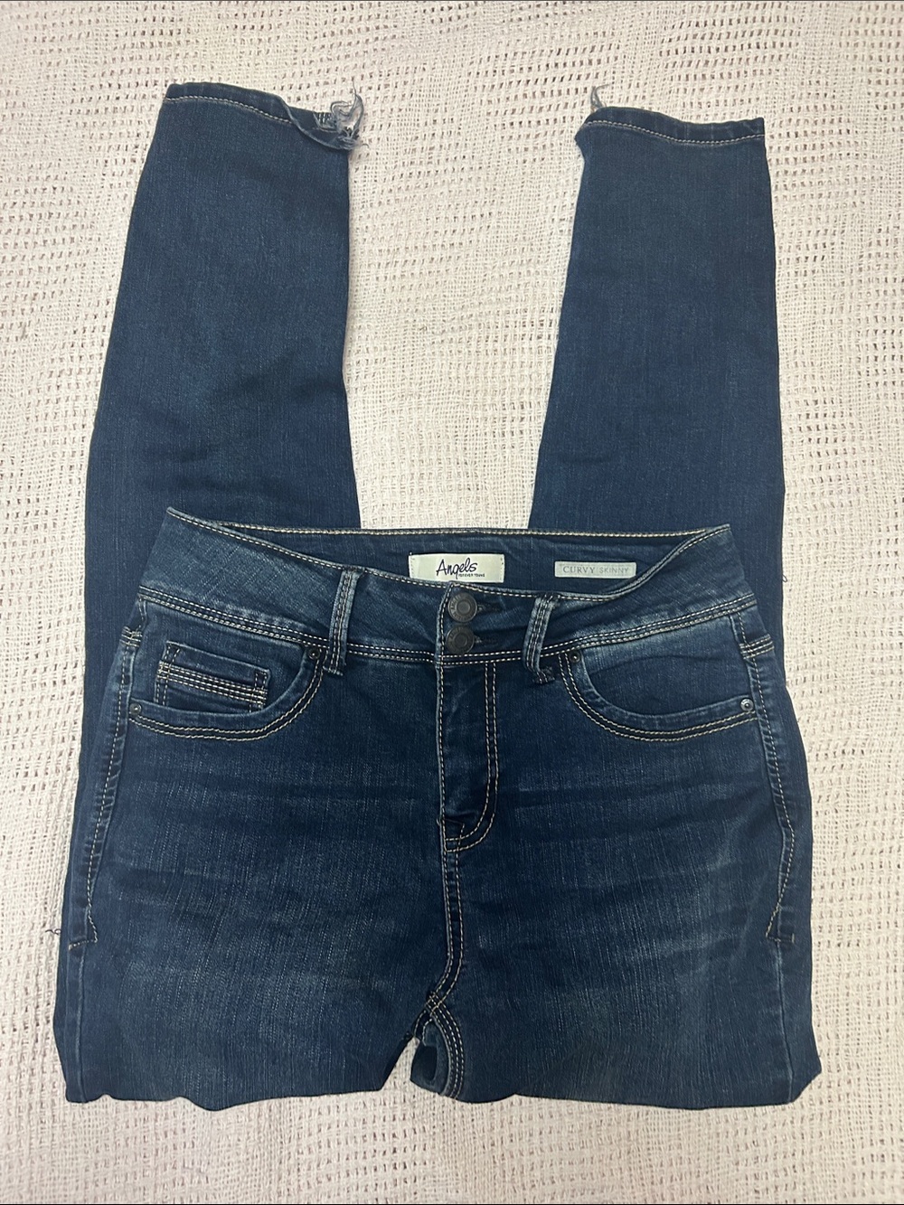 Angels Navy Skinny Stretch Jeans - Slim Fit